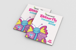 GOOD LUCK coloring book Butterfly